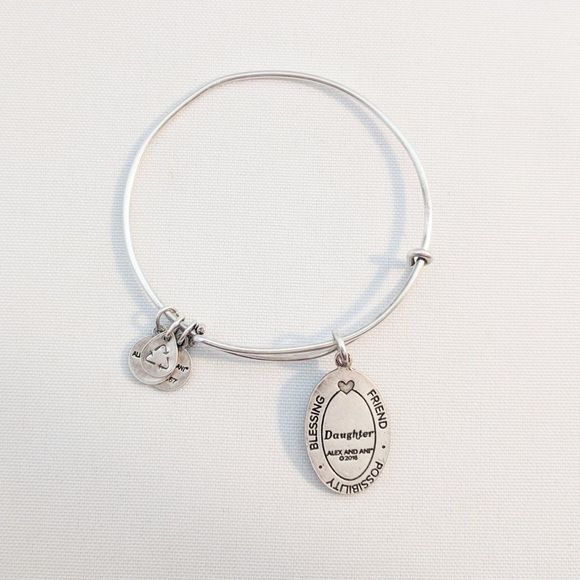 Alex and Ani Silver Daughter Charm Bracelet - Picture 3 of 6